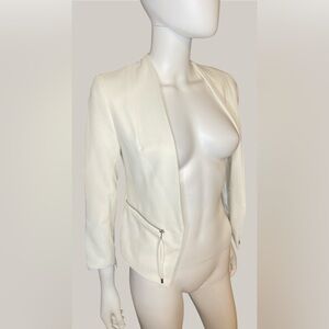 Elegant White Women's Blazer